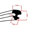 Moulure chromée en rouleau 4120 mm pour vitres de VOLKSWAGEN Transporter T25 (05/1979-07/1992)