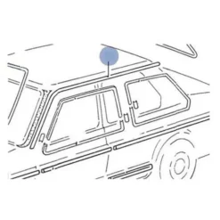 Moulure de pavillon gauche pour Jetta 1