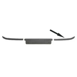 Moulure de protection noire avant gauche sur pare-chocs origine pour BMW Série 3 E46 Berline et Touring phase 2 (09/2001-) - côté conducteur