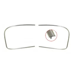 Moulures alu de lunette arrière pour Karmann-Ghia Coupé 66 ->74