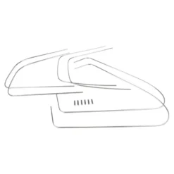 Moulures de vitres latérales pour Volkswagen Coccinelle (08/1971 -12/1986) - aluminium