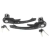 Paire de poignées de porte percées noires pour Porsche 911 type 964 (1989-1994)