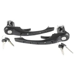 Paire de poignées de porte percées noires pour Porsche 911 type 964 (1989-1994)