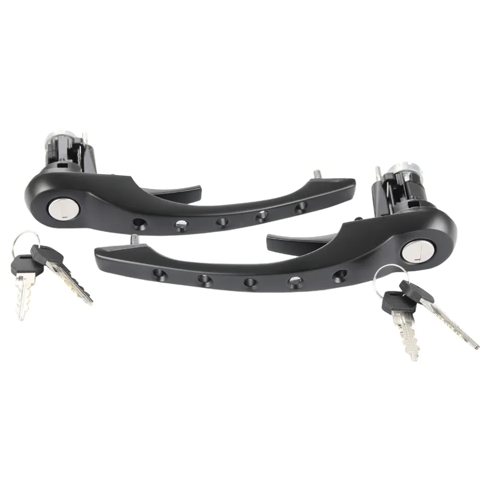 Paire de poignées de porte percées noires pour Porsche 911 type 964 (1989-1994)