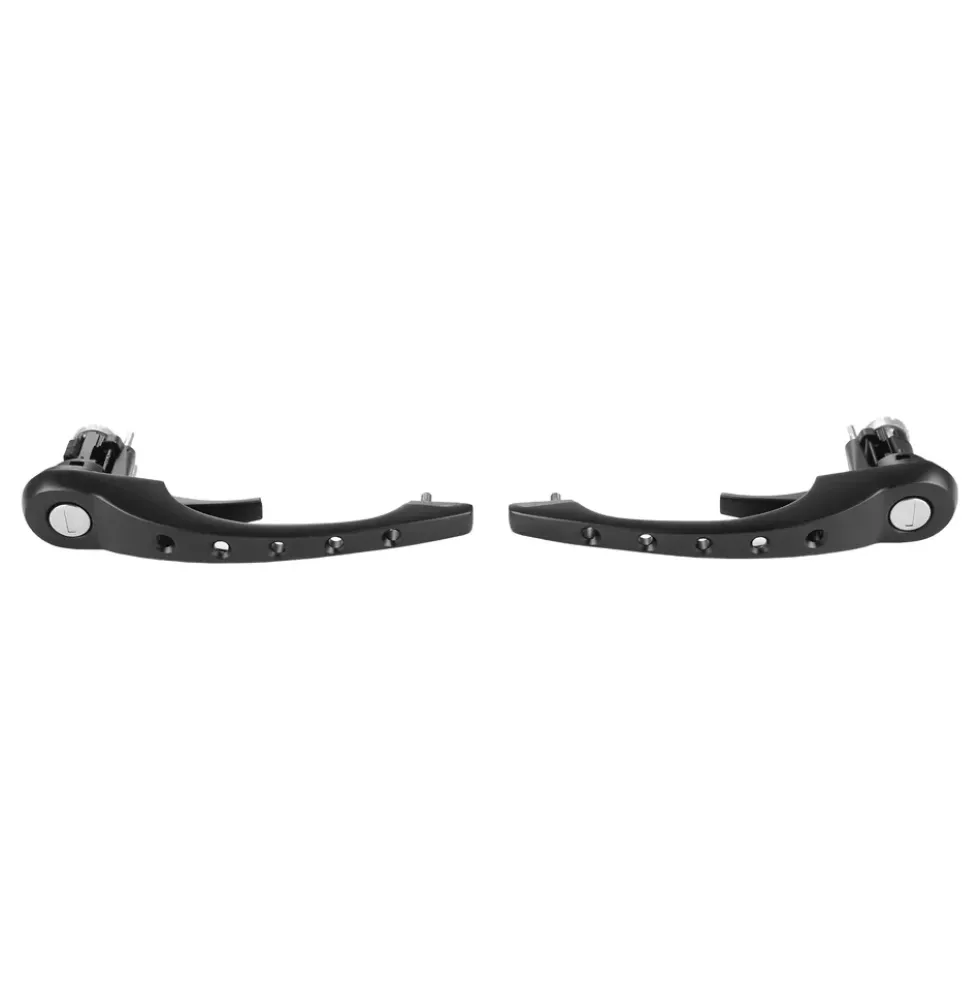 Paire de poignées de porte percées noires pour Porsche 911 type 964 (1989-1994)