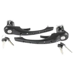 Paire de poignées de porte percées noires pour Porsche 911 type G (1978-1989) - avec fermeture centralisée