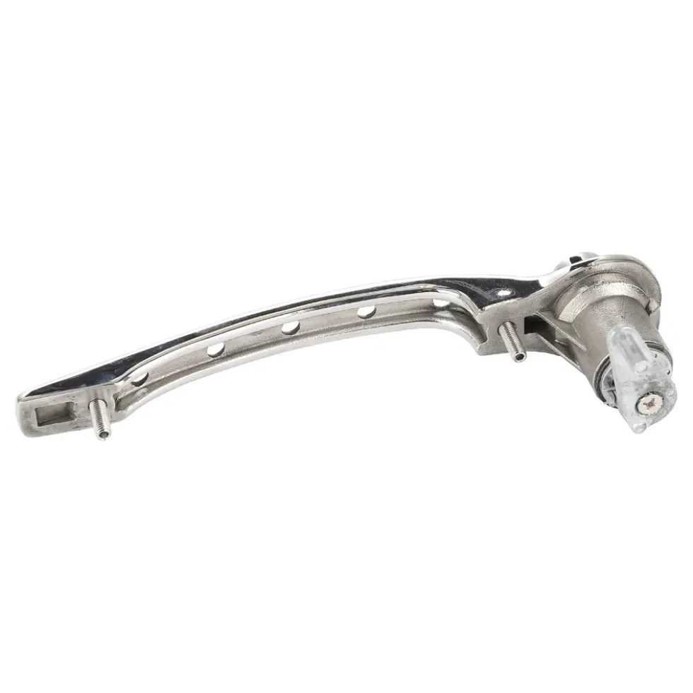 Paire de poignées de porte percées chromées pour Porsche 911 type F et 912 (1965-1967)