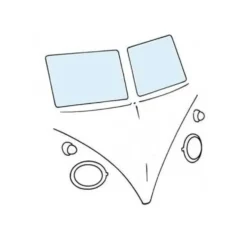 Pare-brise clair pour VOLKSWAGEN Combi Split Brazil (1957-1975) - Vitre fixe