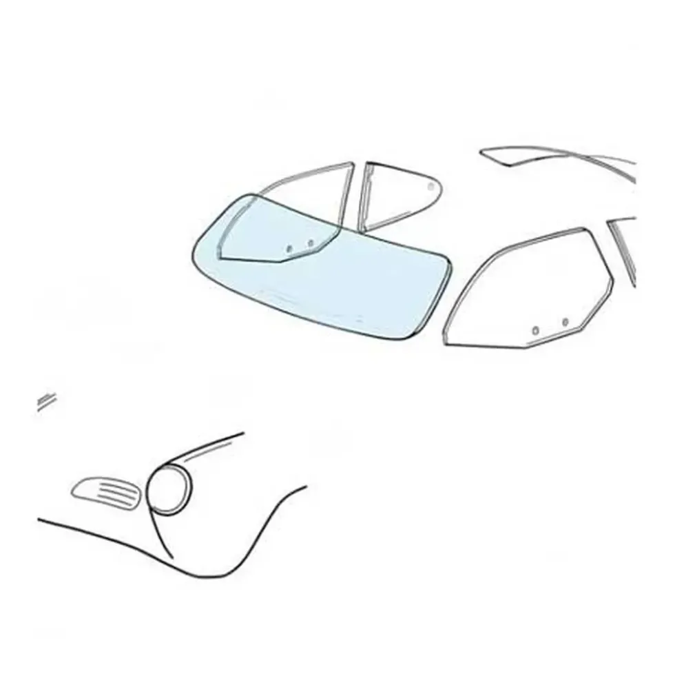 Pare brise pour Karmann-Ghia Type 14