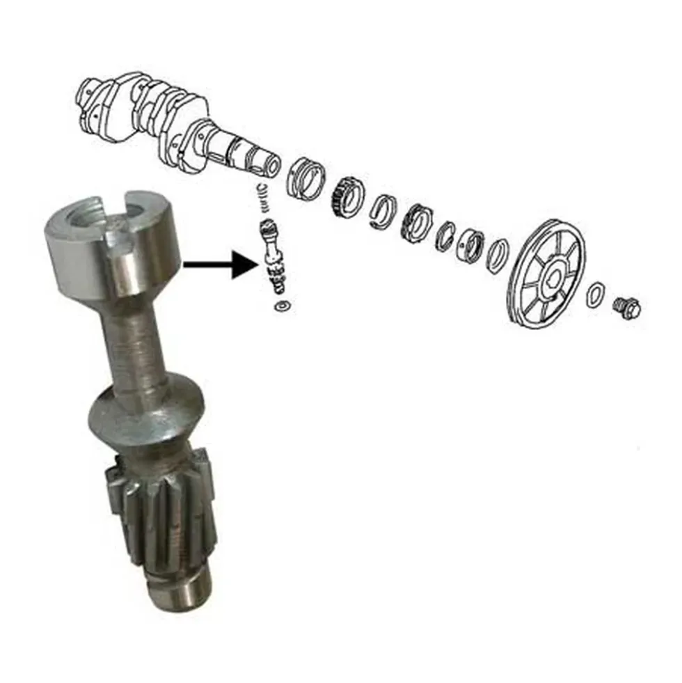 Pignon d'entrainement d'allumeur pour VOLKSWAGEN Combi Split Brazil (1957-1975)