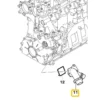 Pipe de raccord pour durites d'eau sur culasse pour BMW E60/E61 Diesel