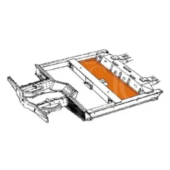Plancher arrière pour Renault 4 (10/1961-01/1994) - doublure intérieure