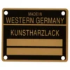 Plaque de code couleur pour Porsche 911, 912 et 930