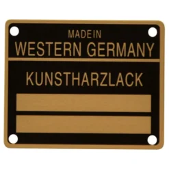 Plaque de code couleur pour Porsche 911, 912 et 930