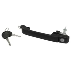 Poignée de porte noir satiné avant gauche ou droite avec barillet pour VW Golf 3 et Vento