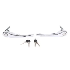 2 poignées de porte chromées pour Porsche 911, 912 et 930 (1970-1989)