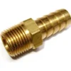 Raccord droit cannelé 12 mm avec filetage 3/8"