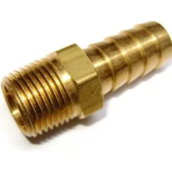 Raccord droit cannelé 12 mm avec filetage 3/8"