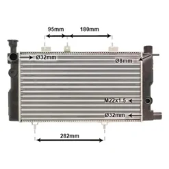Radiateur d'eau moteur pour Peugeot 205 - 470x284x38mm