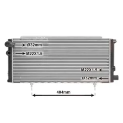 Radiateur d'eau moteur pour Peugeot 205 - 610x285x33mm