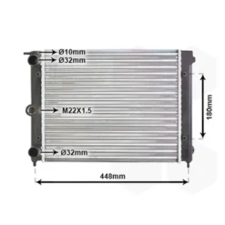 Radiateur d'eau moteur pour Volkswagen Polo G40