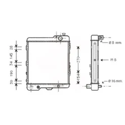 Radiateur d'eau pour Audi 80 2.3E
