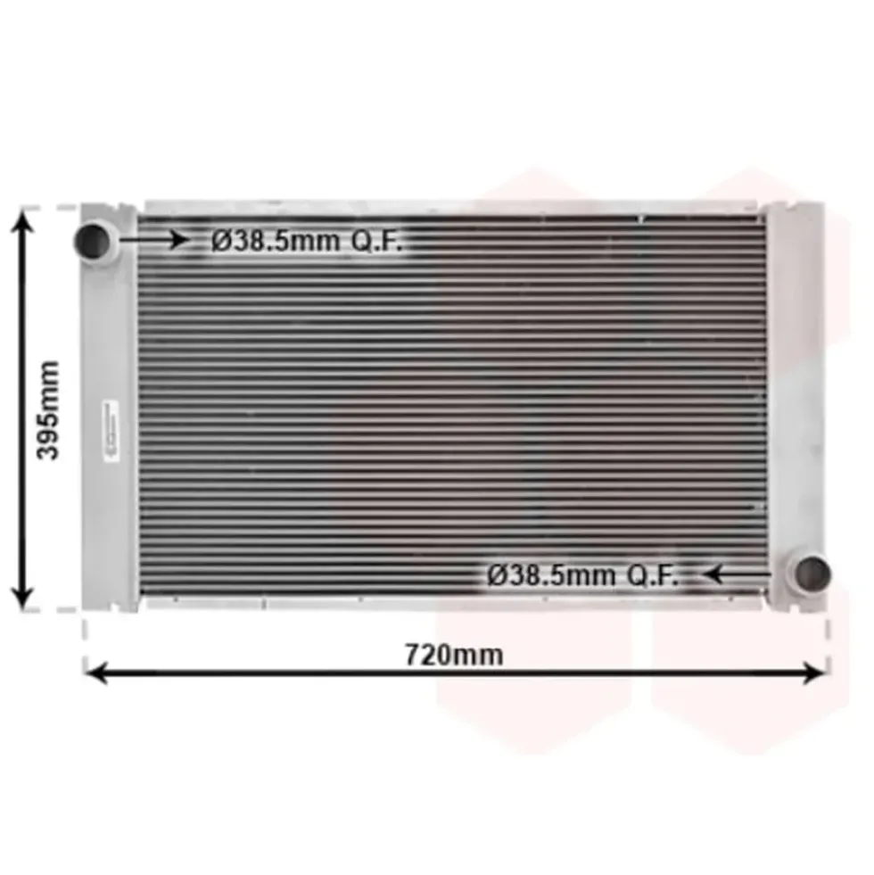 Radiateur d'eau pour BMW Série 5 E60 E60LCI E61 E61LCI diesel (02/2002-05/2010) - boîte de vitesses manuelle