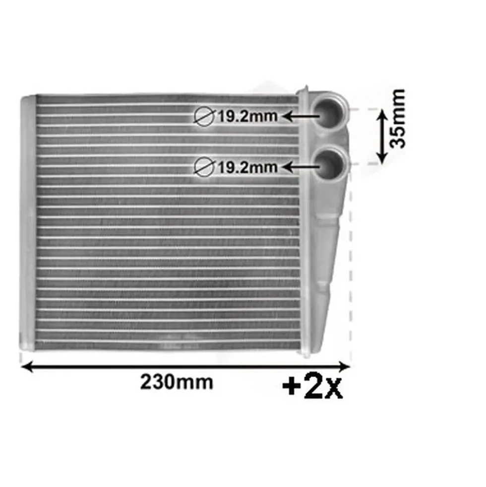 Radiateur de chauffage pour Audi A3 (8P) - Type Valeo