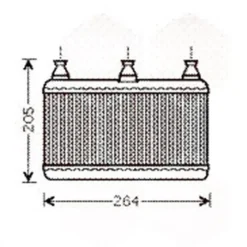 Radiateur de chauffage pour Bmw Série 6 E63 Coupé et E64 Cabriolet (05/2002-07/2010)