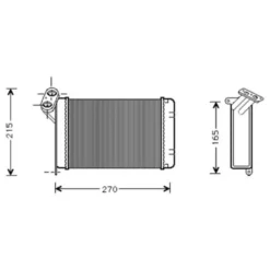 Radiateur de chauffage pour BMW E30