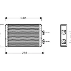 Radiateur de chauffage pour BMW E46 sans climatisation