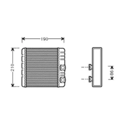 Radiateur de chauffage pour BMW E46 avec climatisation