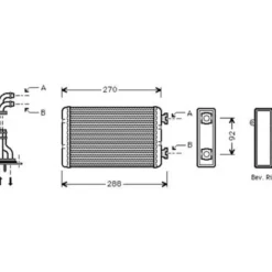 Radiateur de chauffage pour BMW E36 compact sans climatisation