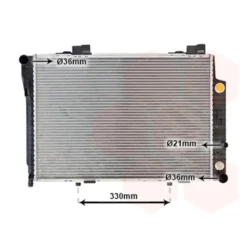 Radiateur de refroidissement moteur pour Mercedes SLK R170 - 615x425x42mm