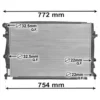 Radiateur de refroidissement moteur pour SEAT Leon 3 (5F) 1.2 TSI