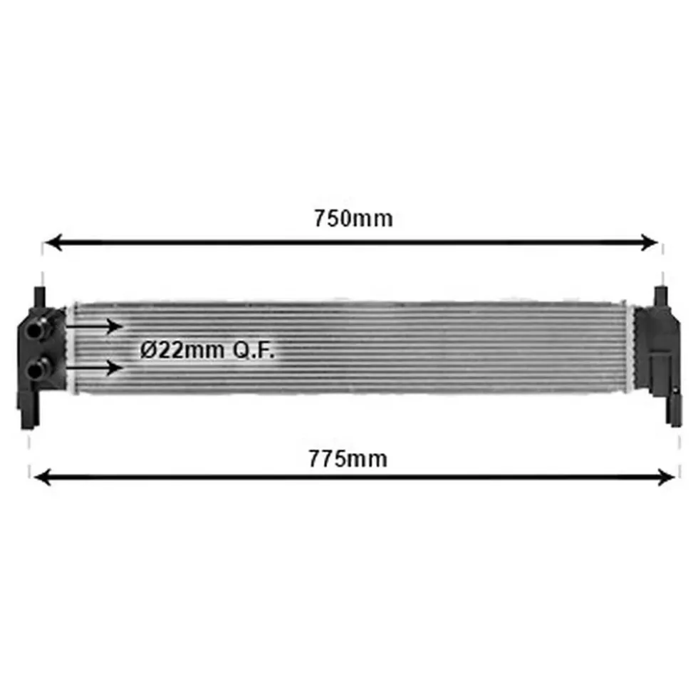 Radiateur d'intercooler refroidi par eau pour SEAT Leon 3 (5F) 1.2 TSI