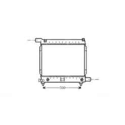 Radiateur moteur pour Mercedes 190 (W201), BVA, sans clim