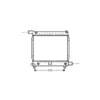 Radiateur moteur pour Mercedes Classe E (124)