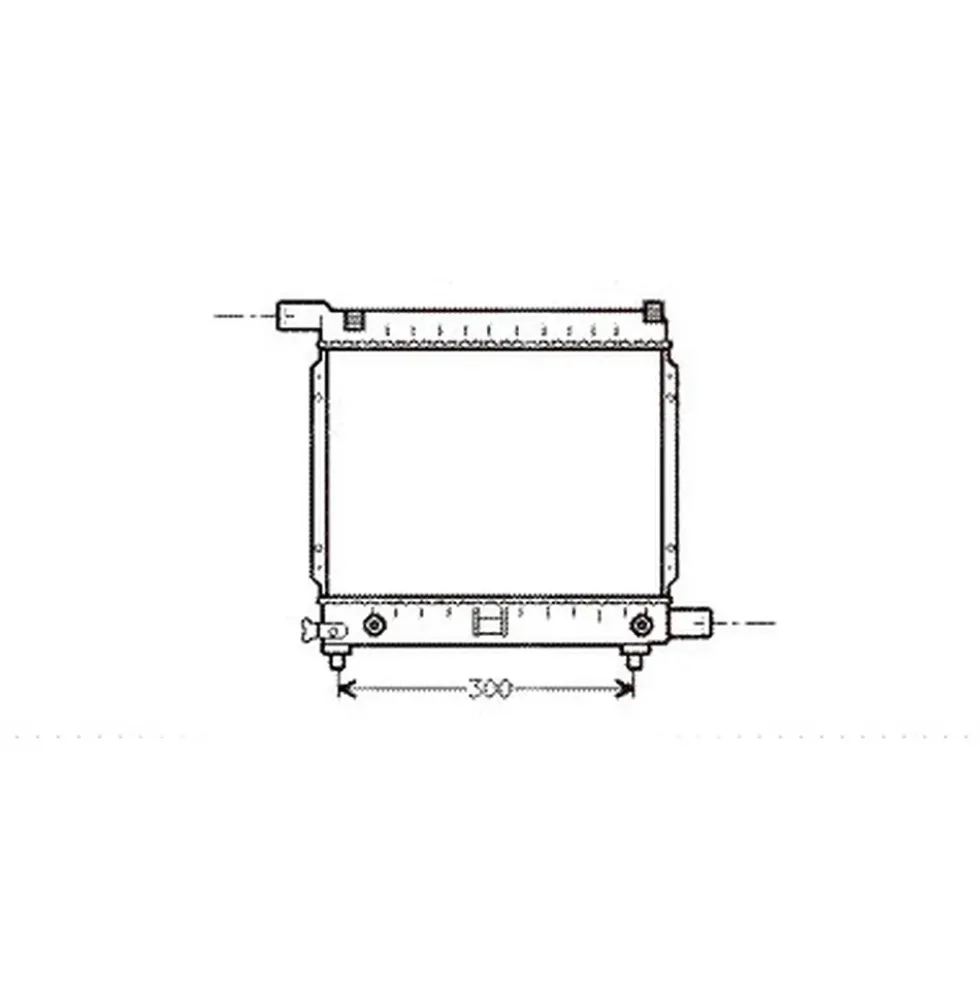 Radiateur moteur pour Mercedes Classe E (124)