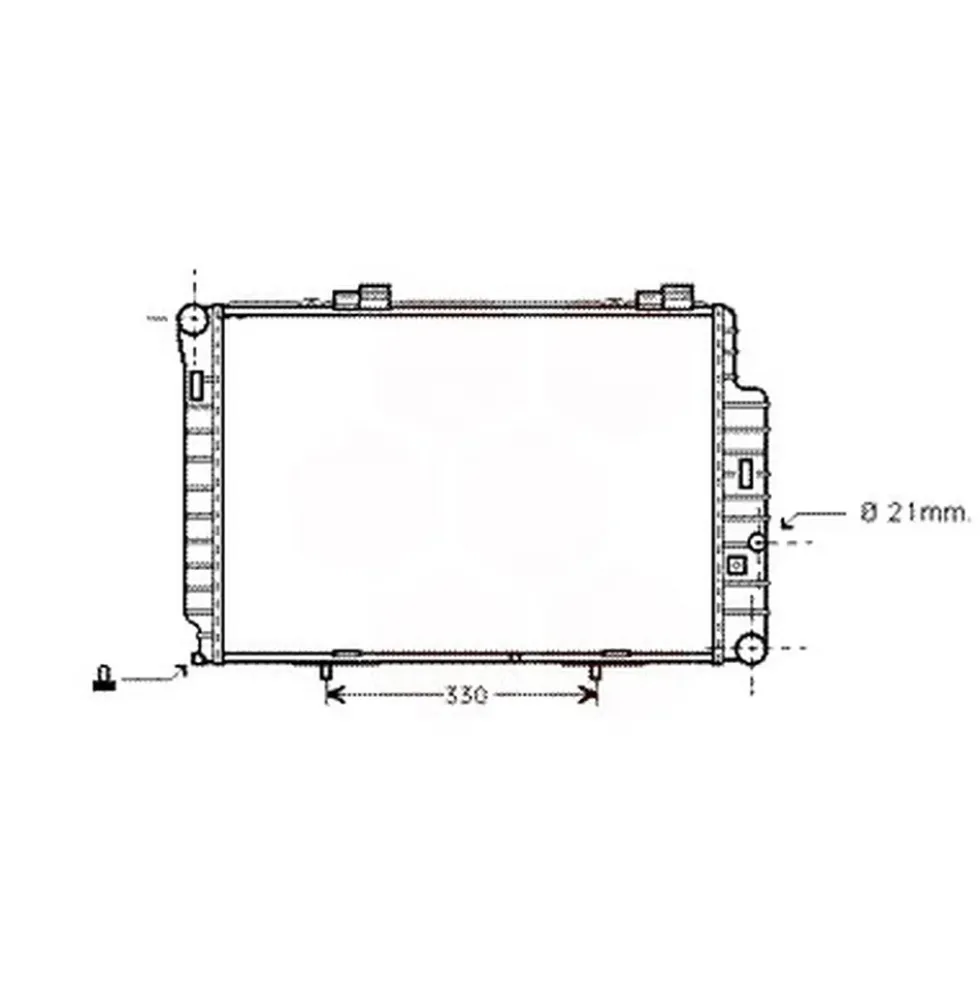 Radiateur moteur pour Mercedes Classe C (W202)