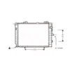 Radiateur moteur pour Mercedes Classe C (W202) Kompressor