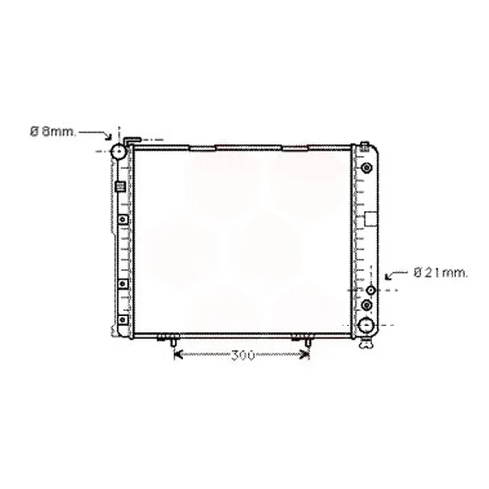 Radiateur moteur pour Mercedes Classe E (W124)