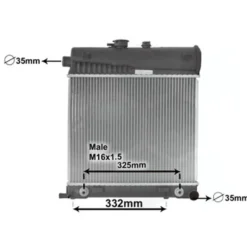 Radiateur moteur pour Mercedes Classe C (W202) sans clim