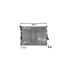 Radiateur pour BMW E46 avec boite de vitesses automatique