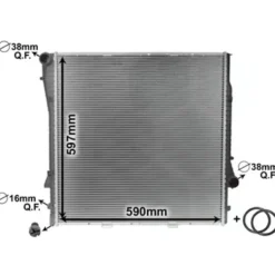 Radiateur pour BMW X5 E53 590 x 596 x 40mm