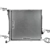 Radiateur pour BMW X5 E53 590 x 596 x 25mm