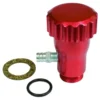 Remplissage d'huile coudé en Aluminium poli rouge EMPI
