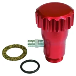 Remplissage d'huile coudé en Aluminium poli rouge EMPI