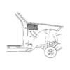 Renfort de montant de porte avant droit pour Opel Kadett C (1973-1979)