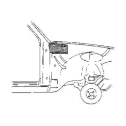 Renfort de montant de porte avant droit pour Opel Kadett C (1973-1979)